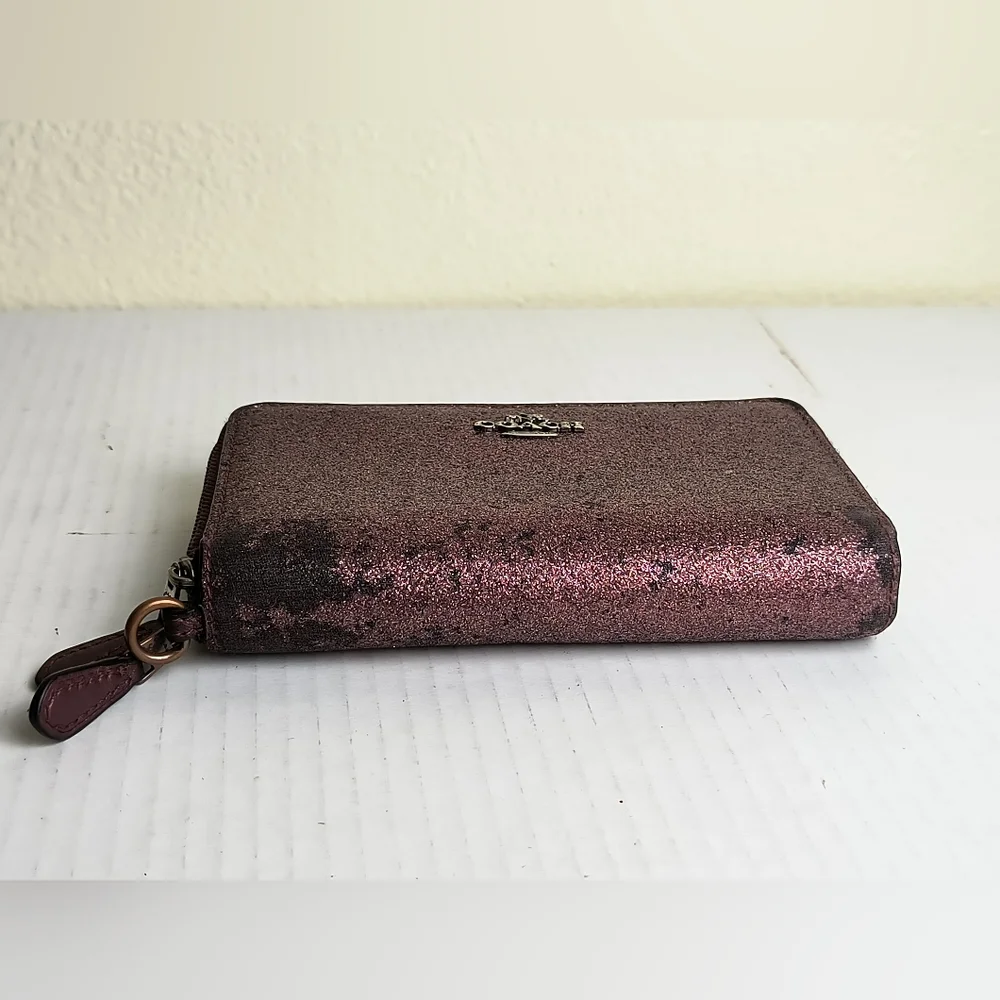 Coach Glitter Wristlet Wallets with Credit Card Storage